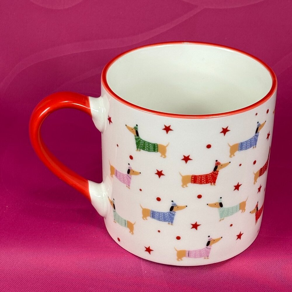 Home Style colorful cartoon dogs coffee mug